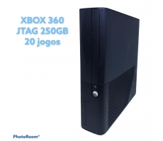 Xbox Slim E Seminovo 250gb Jtag + 20 Jogos No Hd