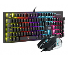 Teclado Gamer Mecanico + Mouse Knup Madset Te131