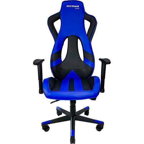 Cadeira Gamer Mx11 Giratória Preto Com Azul