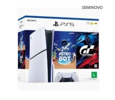 PlayStation 5 Slim Disk 1TB - Pacote ASTRO BOT e Gran Turismo 7 Seminovo